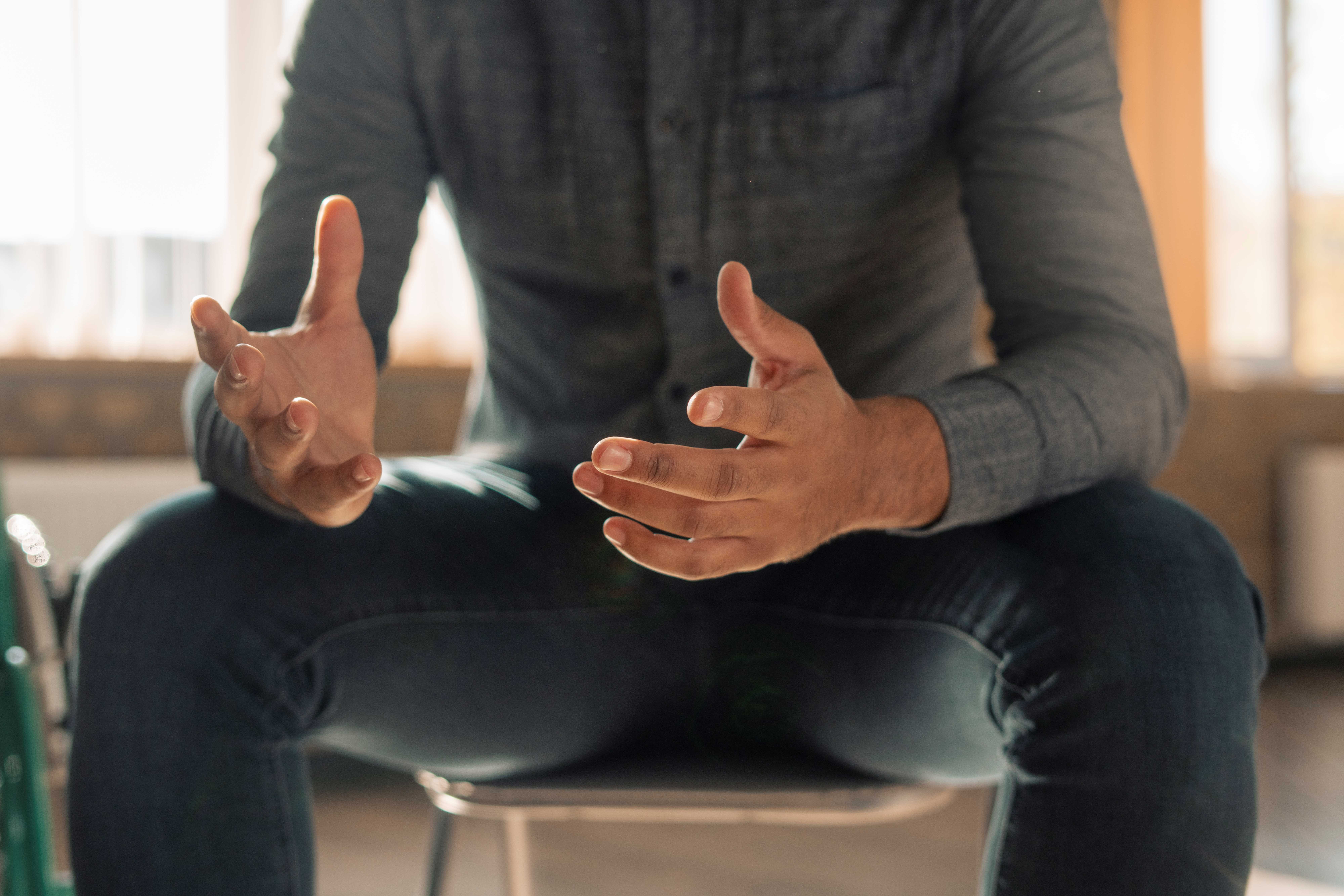 A calm, comfortable counselling space